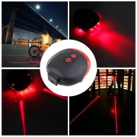 Jual GOWES!! LAMPU SEPEDA LED MERAH + LASER LINE/GARIS SAMPING LASER MERAH Murah