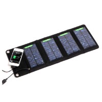 Jual Solar Power Bank Foldable/Lipat 7W with 4 Solar Panel Murah