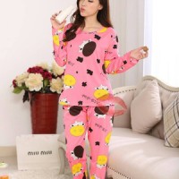 Jual Baju Tidur Wanita / Piyama Wanita / Setelan piyama / Sapi Pink Murah