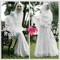 gamis lady rose jersey syari