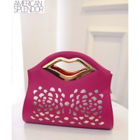 TAS TENTENG FASHION WANITA KOREA IMPORT PINK KOMBINASI ARISAN MALL