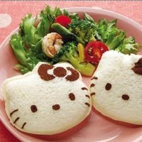 Jual Cetakan Pencetak Roti Isi Sandwich Bento Karakter Lucu Hello Kitty 001 Murah