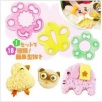 Jual Pemotong Cutter Press Puncher Keju Ham Nori Bento Set Karakter 032 Murah