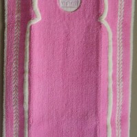 SAJADAH DEWASA - KARPET KANVAS TEBAL A5 - PINK MUDA
