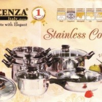 Jual Vicenza Panci Set V-612 / Vicenza Stainless Cookware V612 Murah