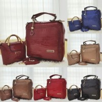 Tas Ransel Charles and Keith Ayu Tingting 8858 Croco Set Semi Premium