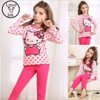 jual baju tidur setelan piyama anak remaja hellokitty softpink polkadot yuphoria shop jual baju tidur setelan piyama anak remaja hellokitty softpink polkadot yuphoria shop