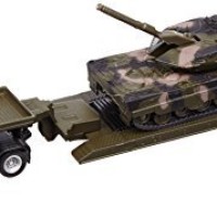 Jual MINIATUR TRUK MILITER PENGANGKUT TANK LEOPARD DIECAST MILITER Murah