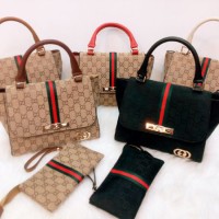 Grosir Tas Online!Tas Wanita GUCCI TRAPEZE GRATIS DOMPET(Semi Super)