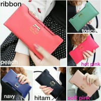 Jual Dompet Wanita Import Fashion Korea - Ribbon Wallet Pita Lucu Murmer Murah