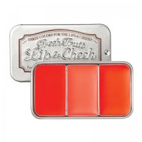 The Skinfood Fresh Fruit Lip Cheek ORANGE PINK Blush On Lipstick Ori