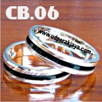 Cincin Couple Perak Bakar CB.06