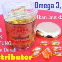 Jual Minyak Ikan Lautan Dalam ALASKA K-MAX Omega 3, 6, 9 (EPA, DHA) - EMAS Murah