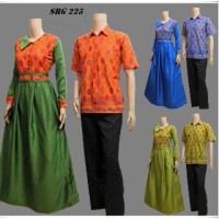 COUPLE SARIMBIT BATIK GAMIS HEM KATUN VELVET PRADA