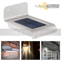 Jual Lampu Dinding Tenaga Surya 16 LED Sensor Cahaya Stainless / Solar Lamp Murah