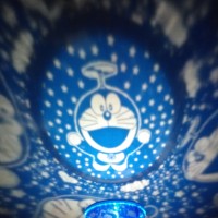 Jual Lampu Tidur Proyektor Doraemon CUSTOM (bisa ganti warna BG) + musik Murah