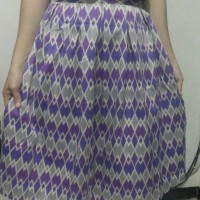 Jual Rok Batik/ skirt rang rang ungu Murah