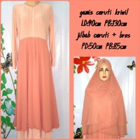 Gamis Ceruti Kriwil + Jilbab Ceruti