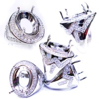 Ikatan Batu Cincin Silver 925