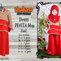 DRES PEVITA MINI THALUNA KIDS (SIZE XL) TANPA JILBAB
