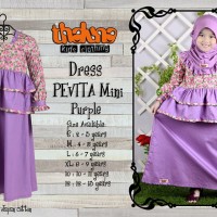DRES PEVITA MINI THALUNA KIDS (SIZE 10) TANPA JILBAB