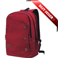 Jual Tas Ransel / Tas Laptop Bahan Canvas + Rain Cover - Catenzo ST 033 Murah