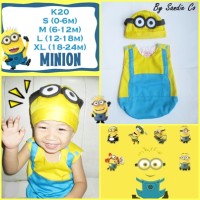 Jual Baju Jumper Bayi Lucu Bentuk Kostum Bayi Minion Murah