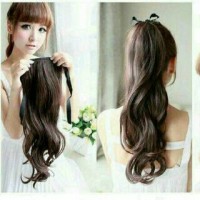 Jual Pony Tail Ikat Curly / Lurus Ayumi / poni kuncir kuda Murah