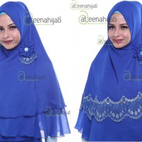 Atteenahijab jilbab pesta kerudung instan jilbab sifon bolak balik