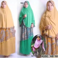 Hijab 2in1 Gamis Set Hafidzah Batik Bergo