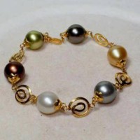 SALE Gelang Paloma Mutiara Air Laut 12 gram, Emas 23 karat 4 gram(002)