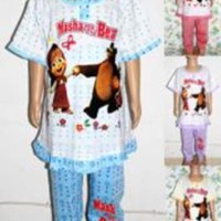 7 BAJU TIDUR (SLEEP WEARS) BAJU TIDUR ANAK MARSHA, BAHAN KAOS KATUN UN