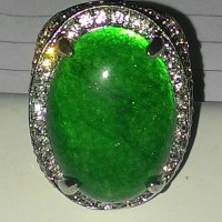 Batu Cincin Giok Garut Hijau