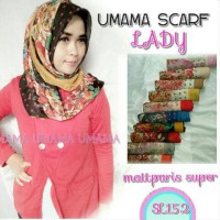 Jilbab Segiempat Umama Lady polka rose