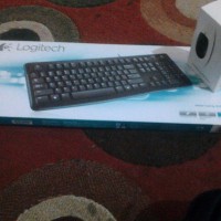keyboard logitech k120 dan mouse b100