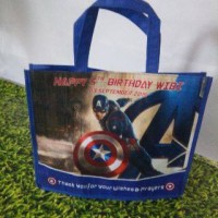 Tas Ultah/goodie bag/souvenir/Tas jinjing AVENGERS Captain America