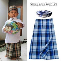 Sarung Instan dan Peci Brand Dita Size 6 tahun - 8 Tahun