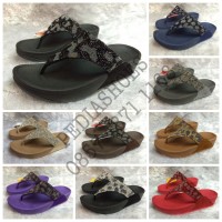 Jual Sandal Jepit Wanita Fitflop Sand Swarovski Leopard (GROSIR dan ECERAN) Murah