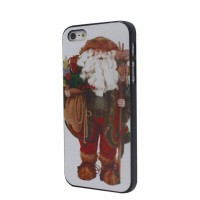 Jual Apple iPhone 5 & 5S Santa Claus Xmas Gift Back Hard Case Housing Cover Murah