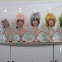 Jual Wig AK +- 25 Cm / Suju Jabrik / Super Junior / Cosplay Warna / Natal Murah