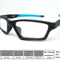 Kacamata Original Frame Oakley Crosslink Sweep Satin Black Blue