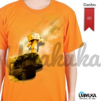 Jual kaos 4D umakuka- danbo orange Murah