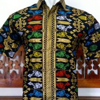 HEM MOTIF SONGKET BALI PRADA IX. KEMEJA PRADA BALI BATIK SOLO