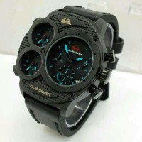 Jam tangan pria QUICKSILVER triple time hitam