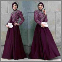 STEFANI UNGU DRESS HIJABERS PESTA