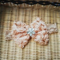 Jual Bandana bayi baby headband jepit rambut bando anak bunga salem 0141 Murah