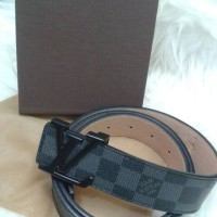 ikat pinggang/gesper pria /wanita branded import super Damier hitam