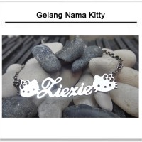 Gelang Tangan Ukir Nama Bahan Monel Asli Part1