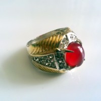 Cincin Batu Obsidian Merah-1 (CBOM01)