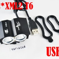 Jual USB NEW Owl Eye X2 LED 2x Cree XM-L2 T6 Bicycle / Sepeda 5-7.5v 3 mode Murah
